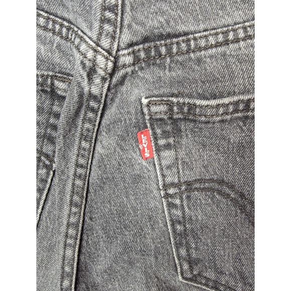 Levi Strauss Women's Jeans Ribcage Flare Black Wash 26 - Picture 9 of 16